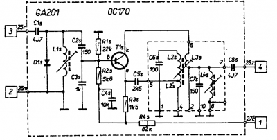 Směšovač ZMF 5,5/6,5 MHz Tesla s oscilátorem 12 MHz