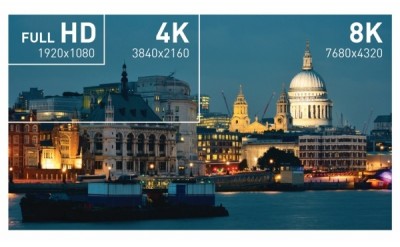 Porovnání full HD, 4K a 8K.
