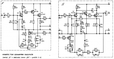 Ať nemusíš hledat dokumentaci od B115, tady jsou schémata obou párů modulů.